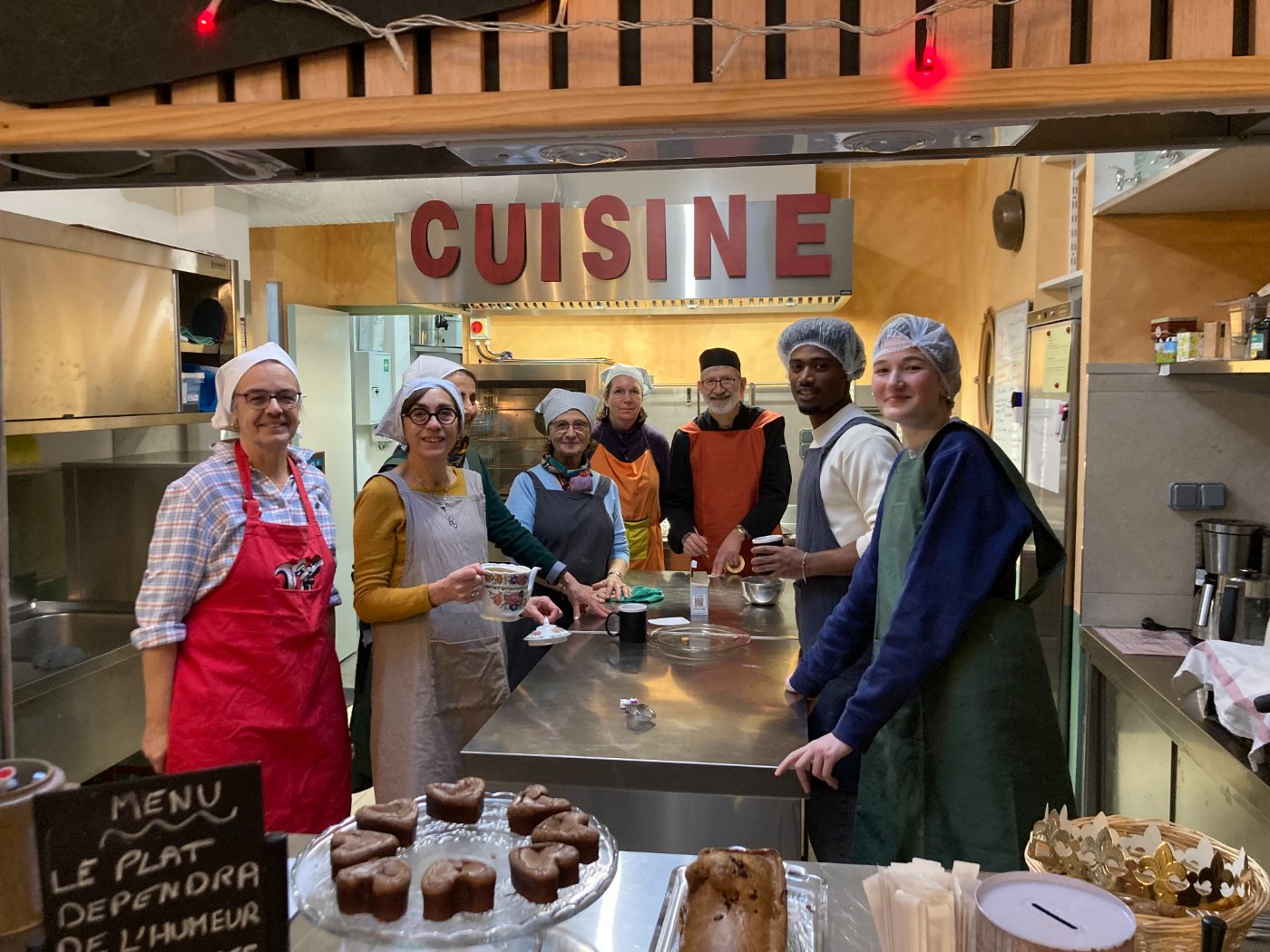 L’équipe en cuisine